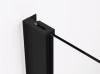 Ronal ścianka boczna na wymiar 80,1-140x0-200 cm, szkło Durlux 200, profile BLACK LINE czarny mat TOPF2SM20622